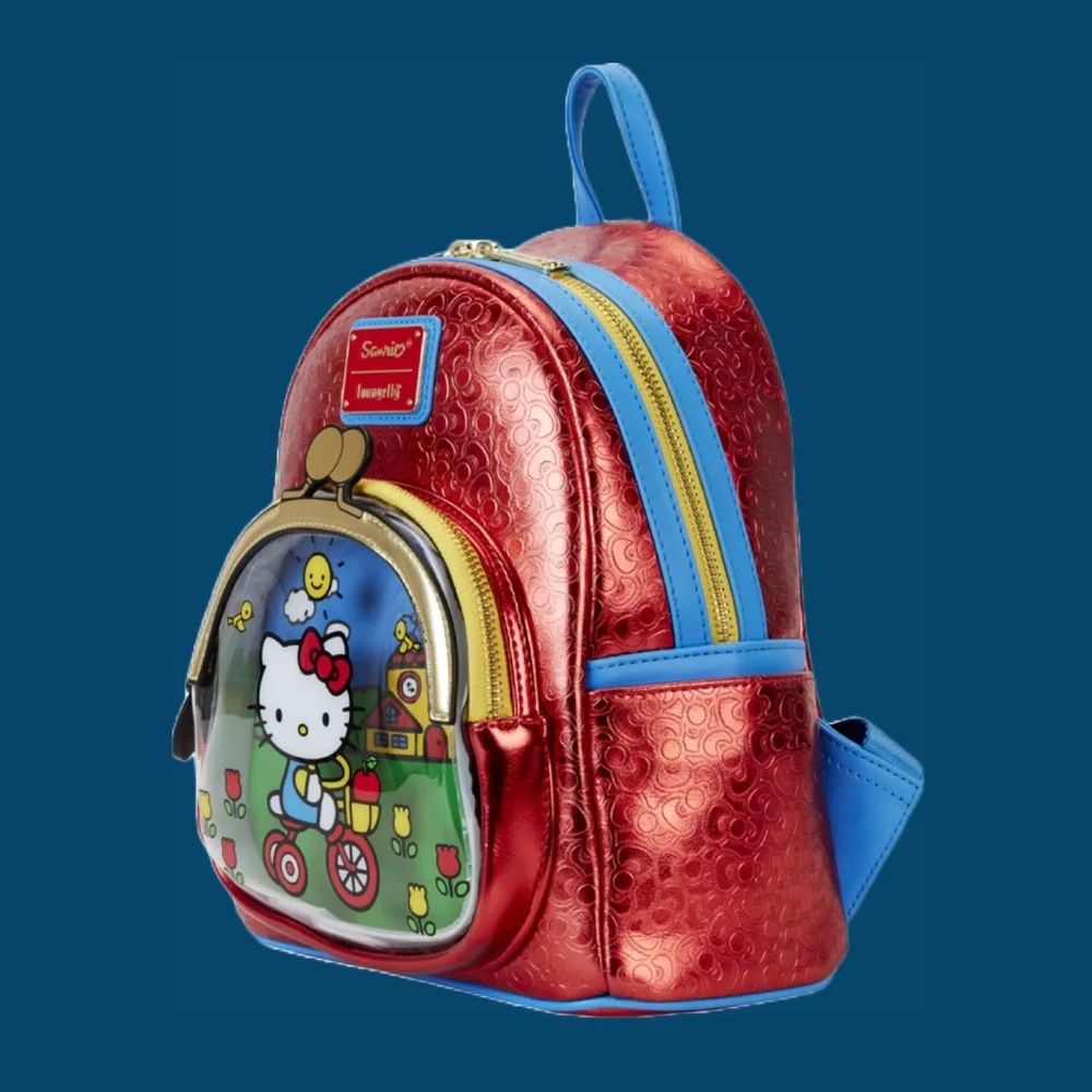 Loungefly Sanrio‎ Hello Kitty 50th Anniversary Metallic Mini Backpack and Wallet